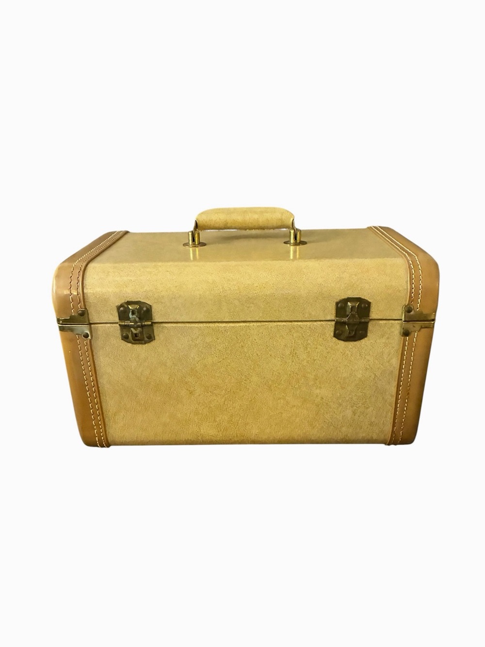 Vintage 1950s McBrine Streamline Train/Makeup Case Luxury Luggage - Picture 4 of 11